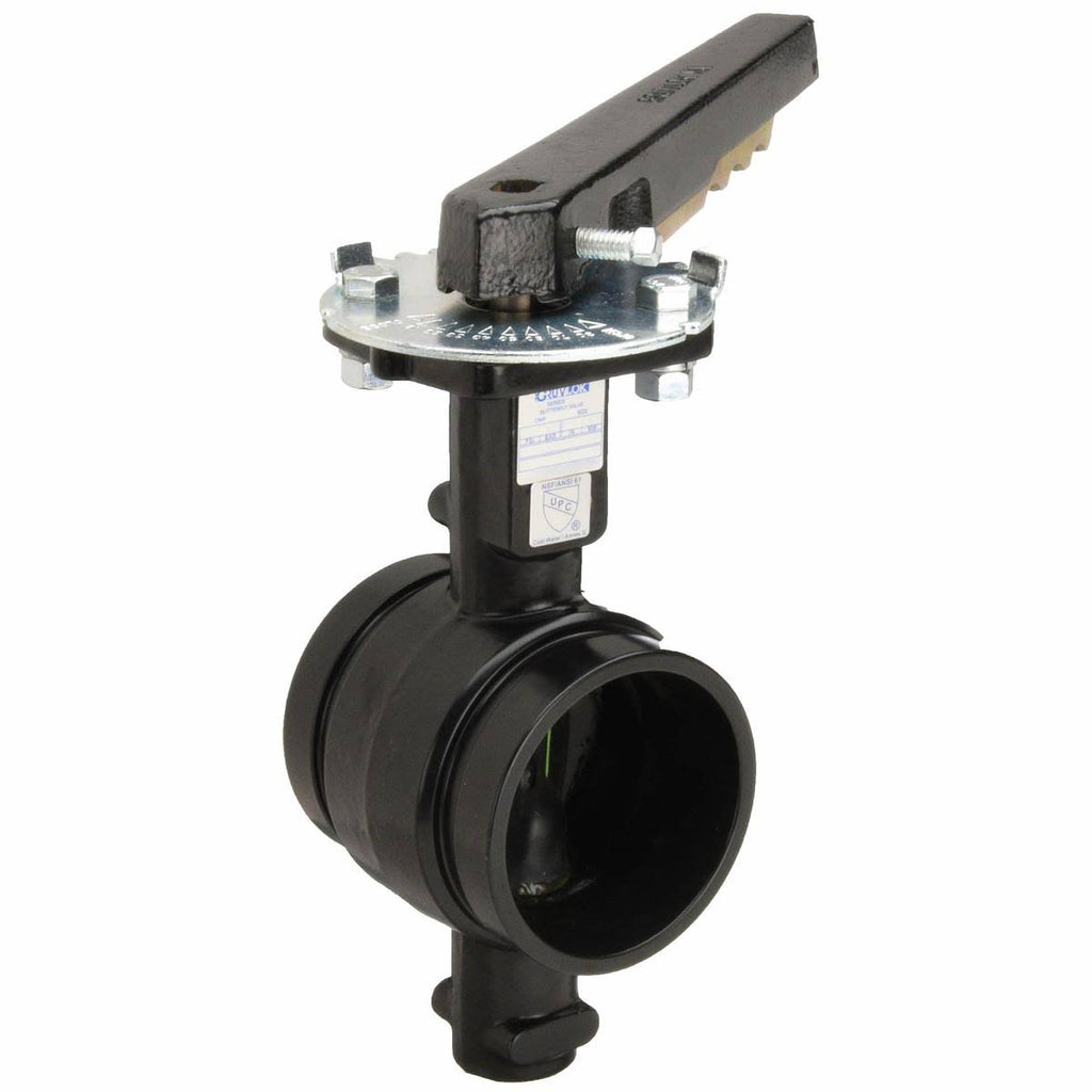 Butterfly Valve, Grooved, 2 In, Iron Q1342