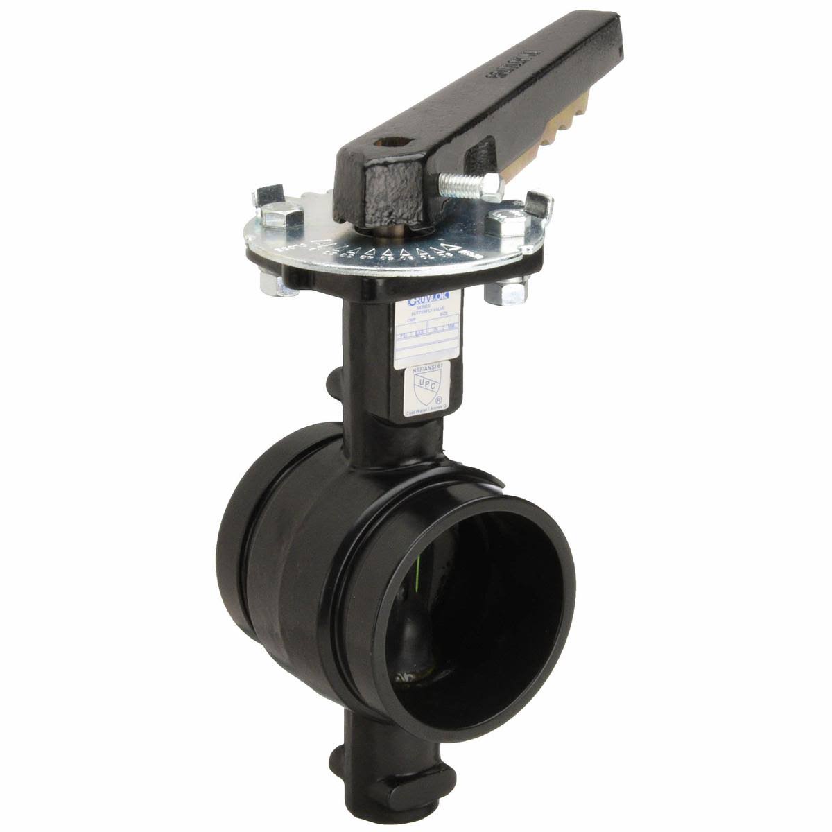 Butterfly Valve, Grooved, 2 In, Iron Q1342