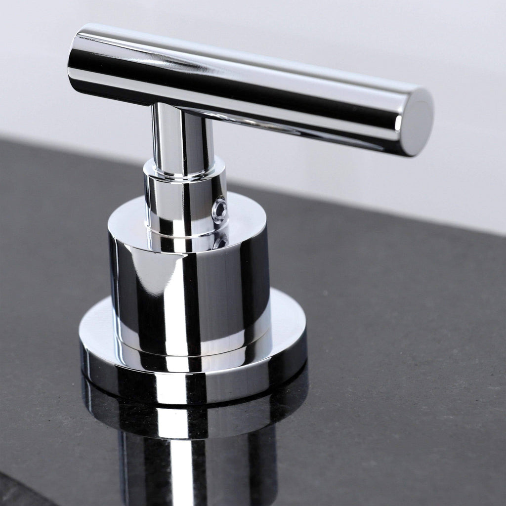 Polished Nickel Widespread Bathroom Faucet with Brass Pop-Up Z57416