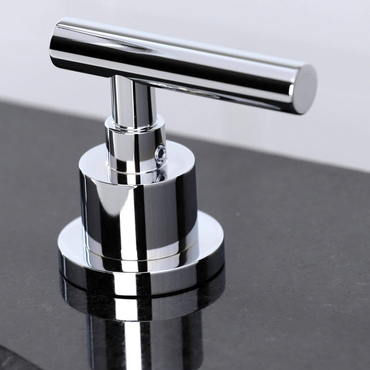 Polished Nickel Widespread Bathroom Faucet with Brass Pop-Up Z57416