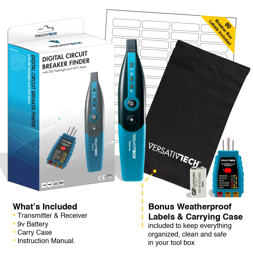 Circuit Breaker Finder with Flashlight L8130