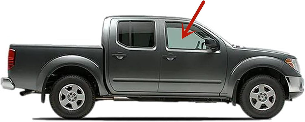 Passenger Side Front Door Window Glass Compatible with Nissan Pathfinder Xterra Pack of 2 M85596