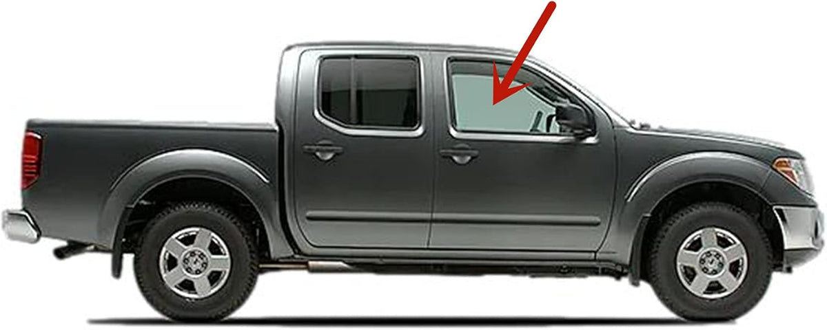 Passenger Side Front Door Window Glass Compatible with Nissan Pathfinder Xterra Pack of 2 M85596