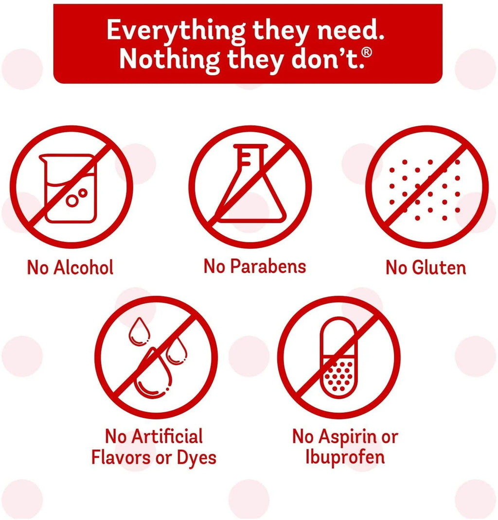 Dye-Free Natural Berry Infant Fever/Pain Liquid 2Oz Ct, 6-Pack Z9272