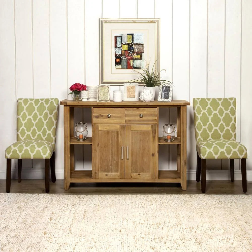 Geo Brights Light Green Parsons Dining Chair (Set of 2) V38002