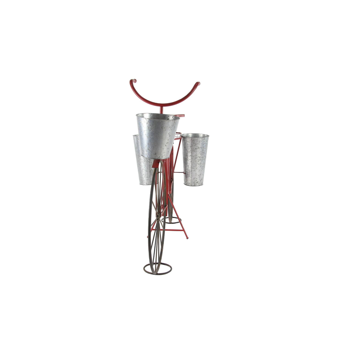 Vintage Red Bicycle Plant Stand V54828