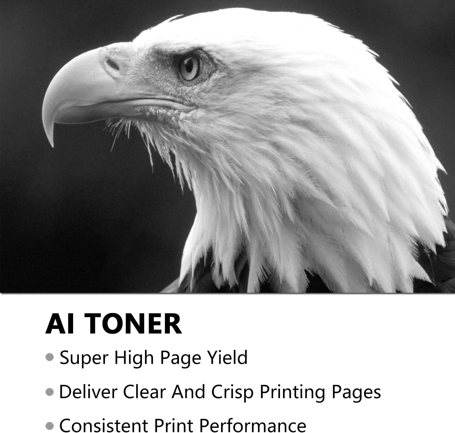 1 Pack Black Toner Cartridge for HP Printer Z307038