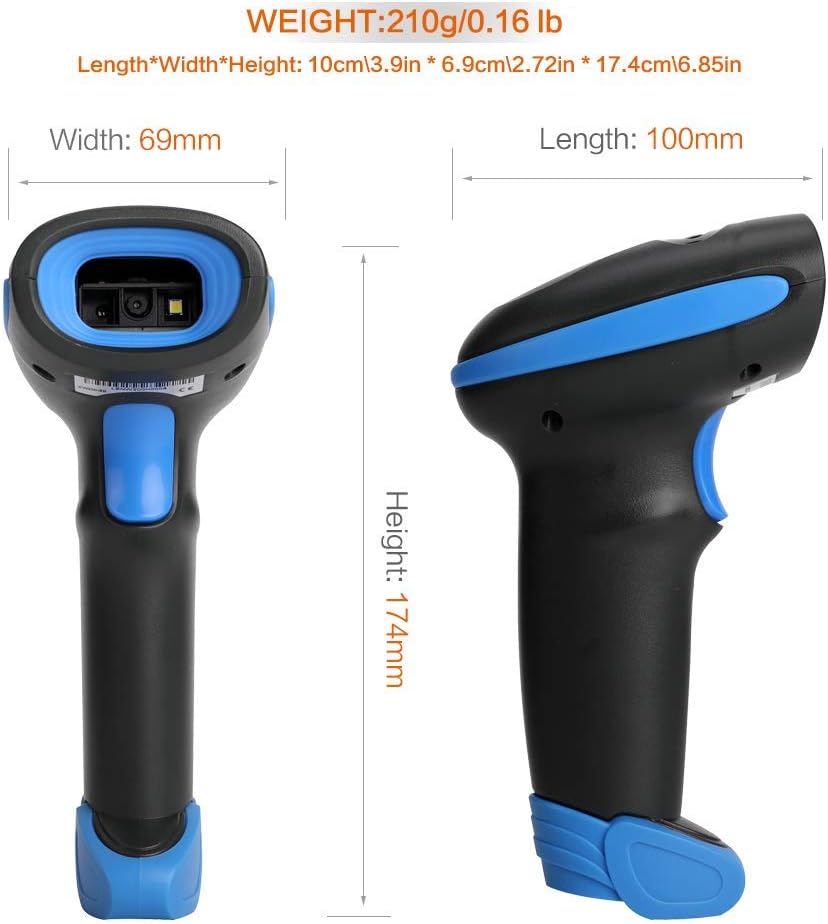 2D Wireless Barcode Scanner with USB F686