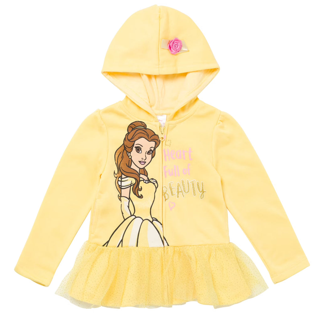 Disney Princess Belle Zip Up Hoodie F5321