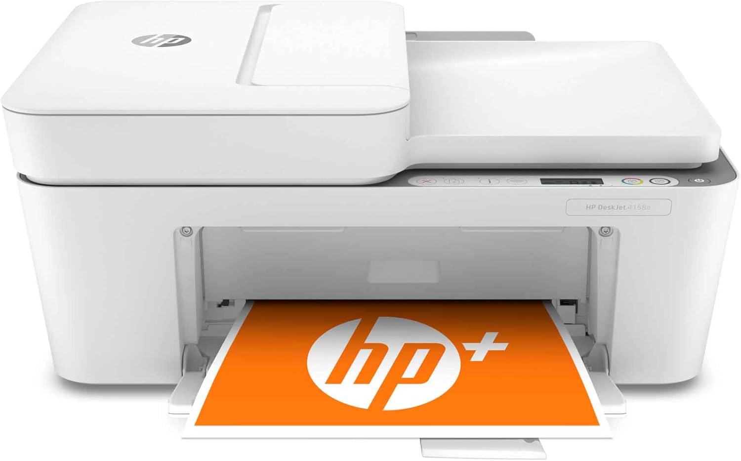 HP DeskJet Plus 41 58e All-in-One Wireless Color Inkjet Printer, White - Print Copy Scan - 1200 x 1200 dpi, 35-Sheet ADF, Icon LCD Display, Hi-Speed USB, Instant Ink Ready S488