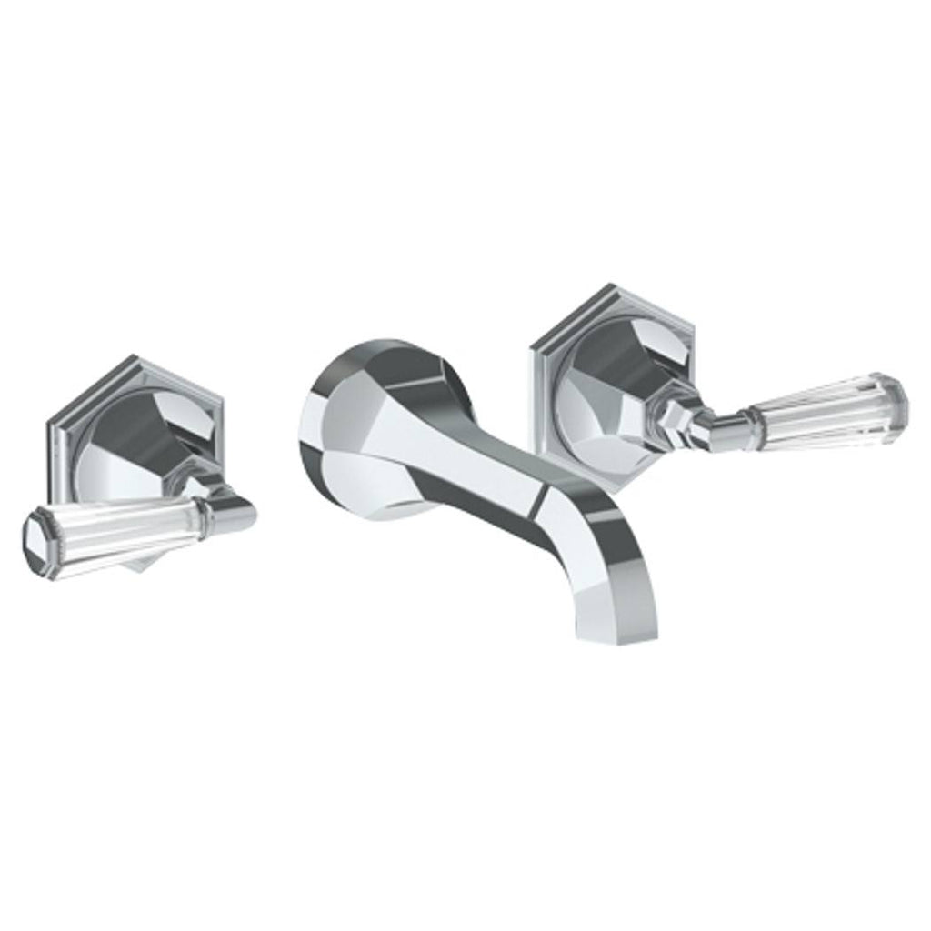 Wall Mounted 3 Hole Lavatory Set with Spout - Matte Black I347141