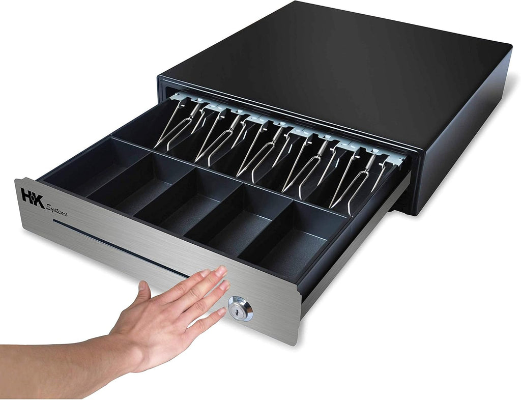 Heavy Duty Black Push Open Cash Drawer with Metal Bracket V7880