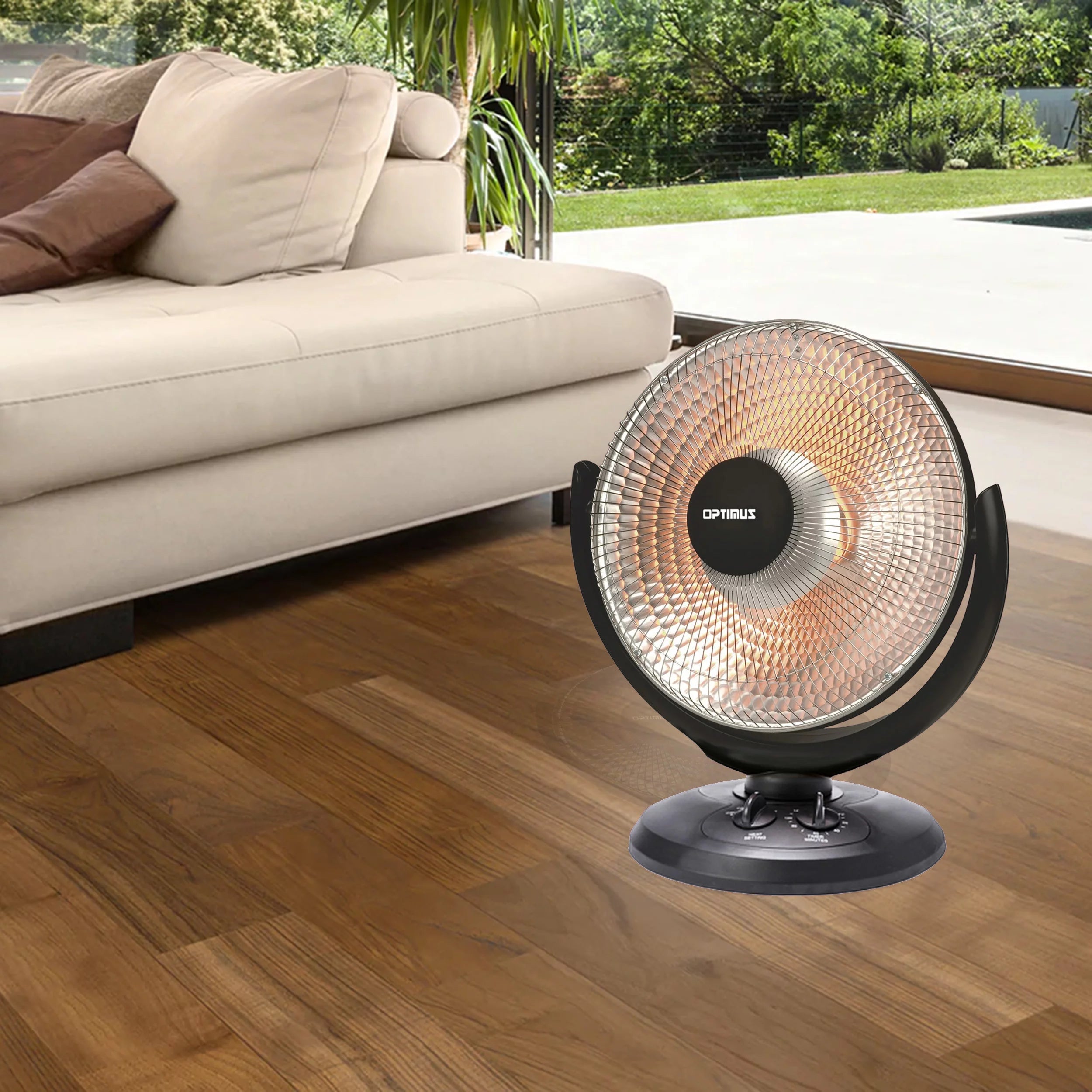 Oscillating Parabolic Radiant Heater with Timer D376