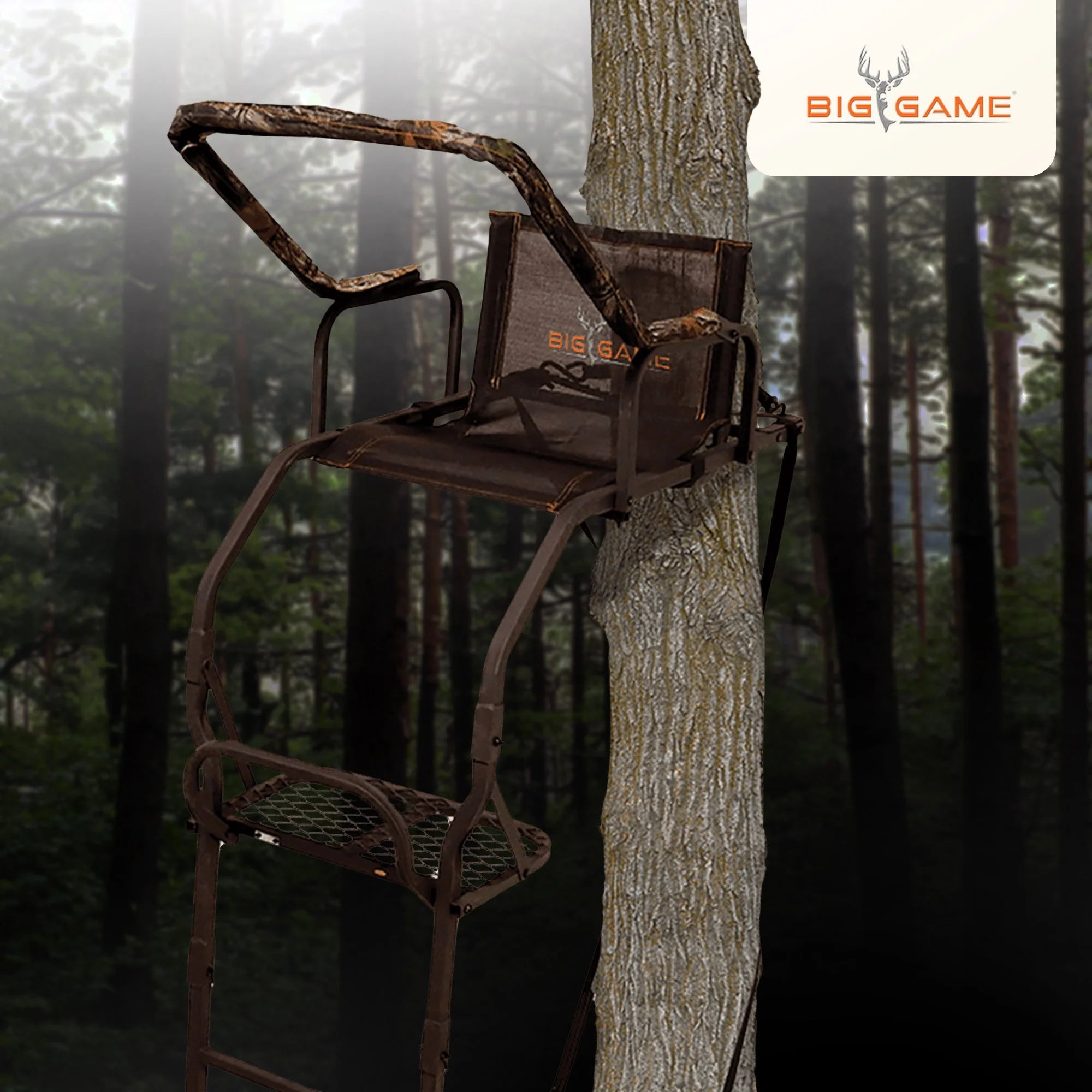 17' Lightweight Portable Hunting Tree Stand Ladder I28676