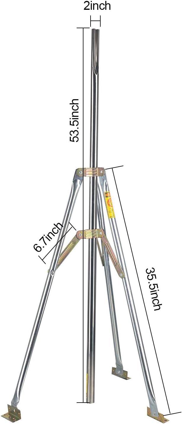 Outdoor Antenna Mast Pole with 39.4" Mast Y1332