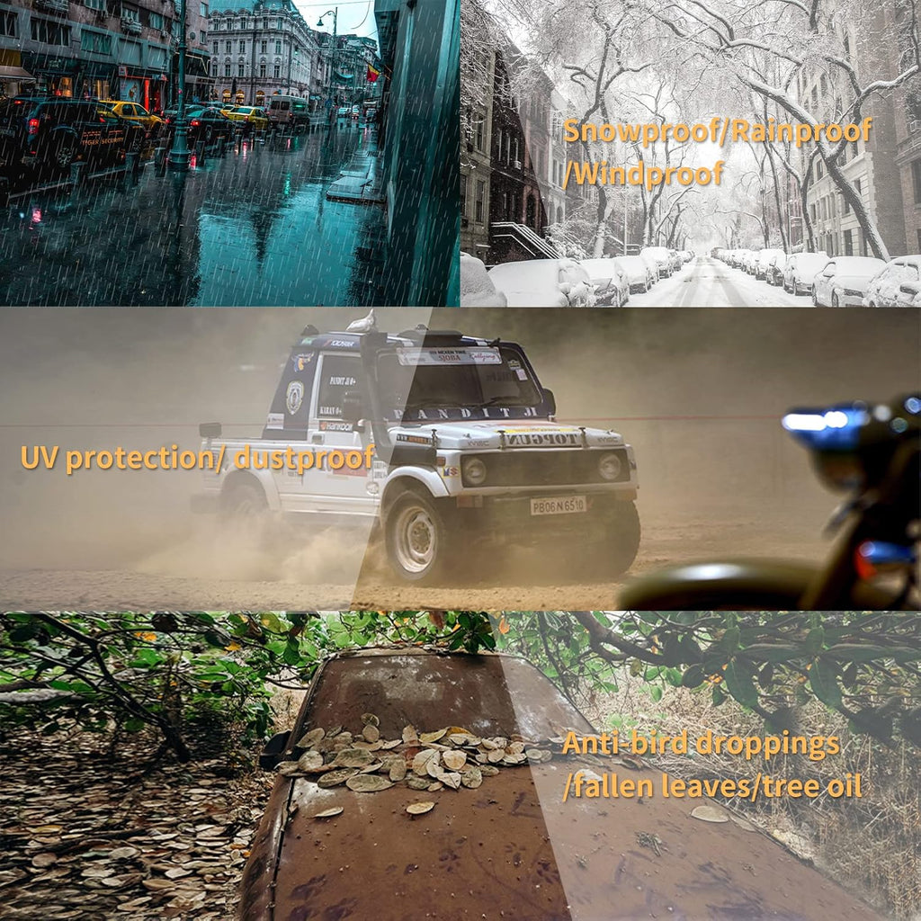 6 Layers Waterproof Cotton SUV Car Cover with Zipper D63610
