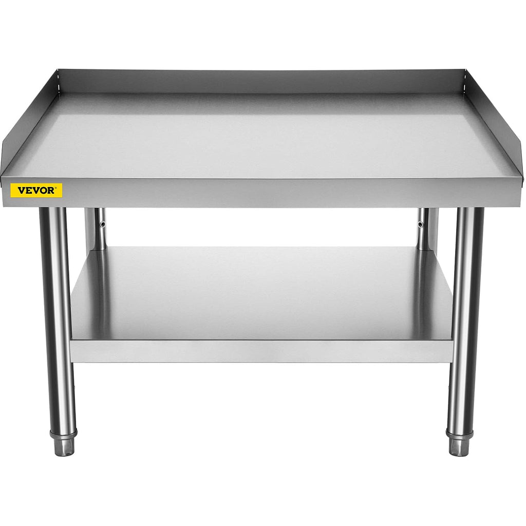 Stainless Steel Grill Stand Table with Adjustable Storage Undershelf T949