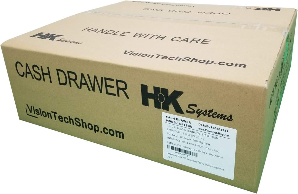 Heavy Duty Black Push Open Cash Drawer with Metal Bracket V7880