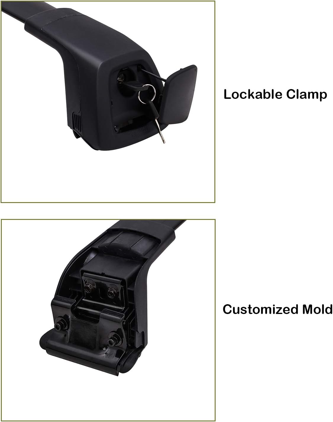Lockable Roof Rack Cross Bars for Hyundai Palisade 2019-2022 I934522