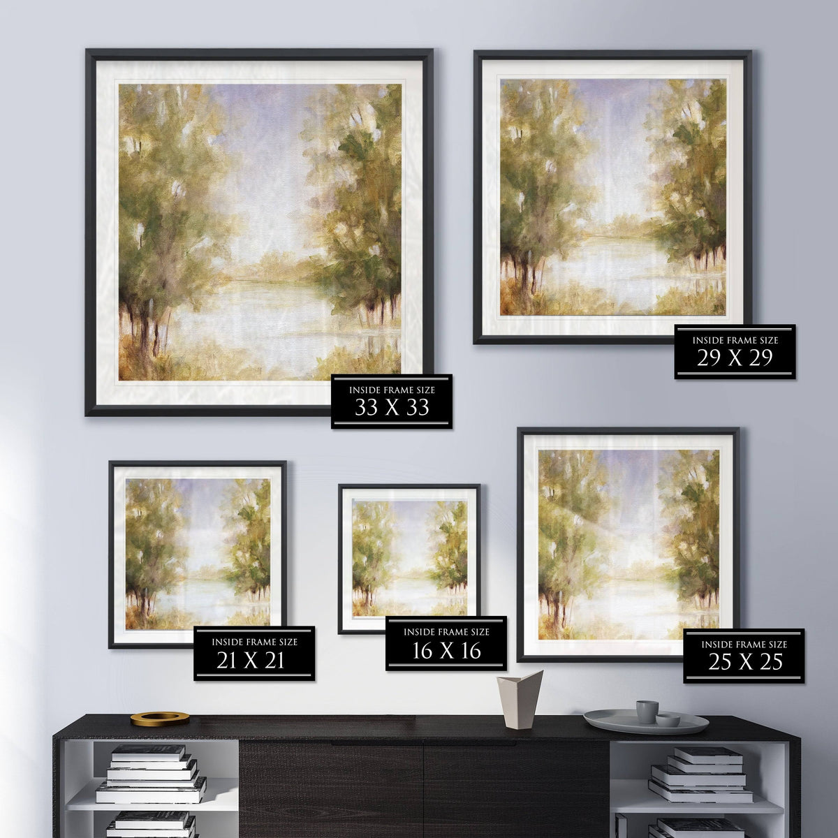 Framed Giclee Print 16x16 L794482