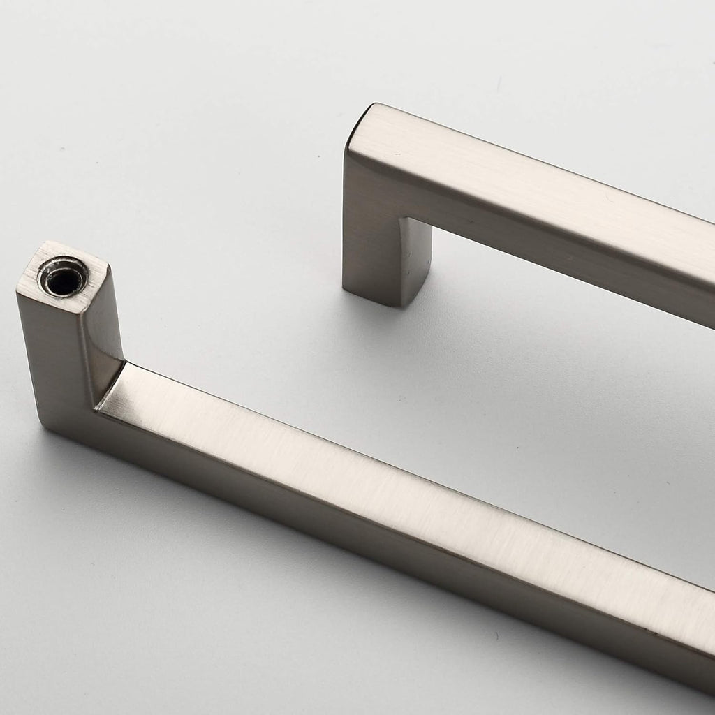 25-Pack Square Bar Pulls Cabinet Handle 5 Brushed Nickel P91170