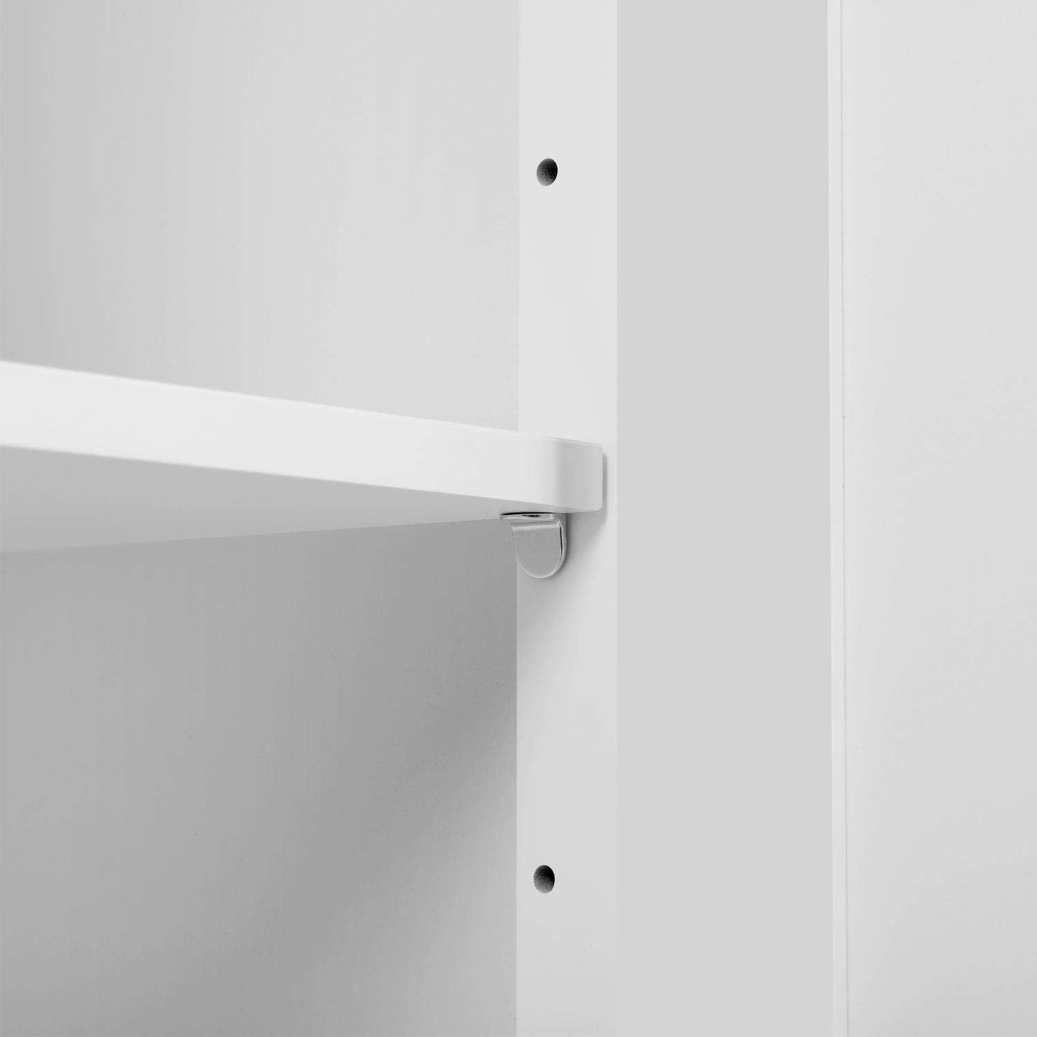 Tall Bathroom Storage Cabinet with 3 Tier Shelf and Door W55335