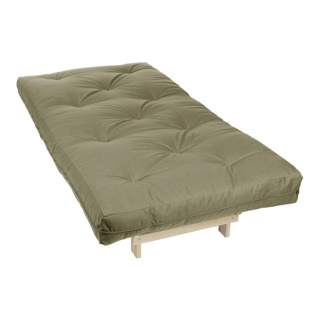 Twin Size Khaki Futon Mattress 6-Inch I5986
