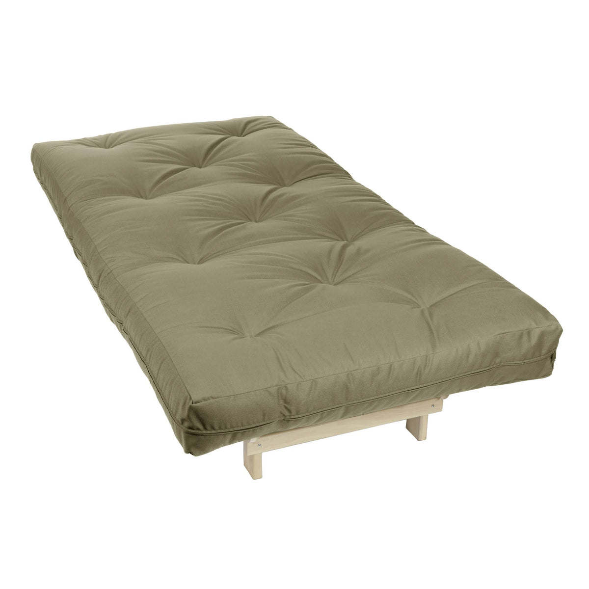 Twin Size Khaki Futon Mattress 6-Inch I5986