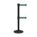 Dual Retractable Belt Barrier Post - 10 ft. Belt C9929