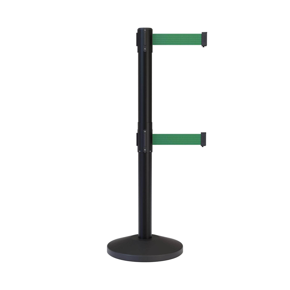 Dual Retractable Belt Barrier Post - 10 ft. Belt C9929