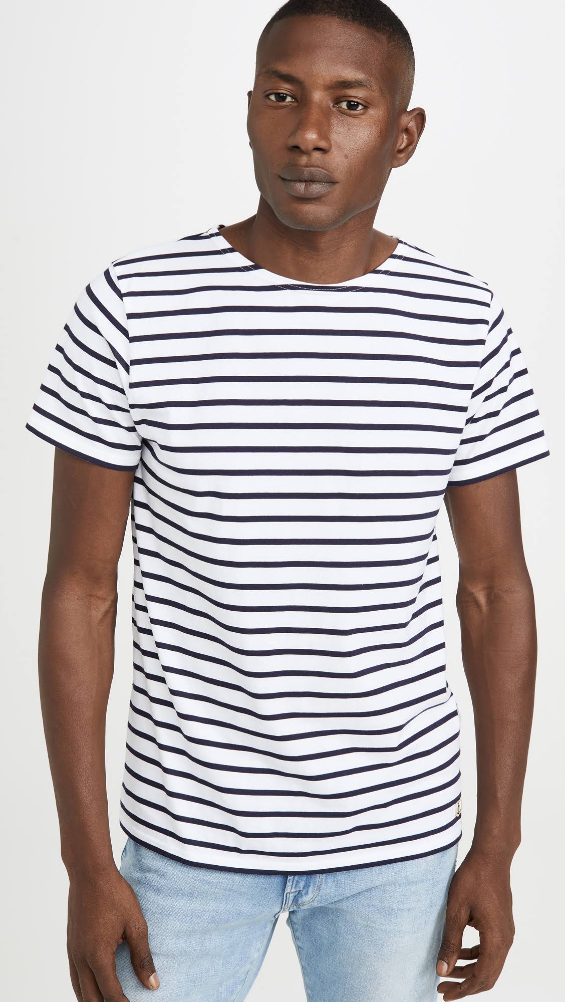 Navy White Mariniere Tee N7122