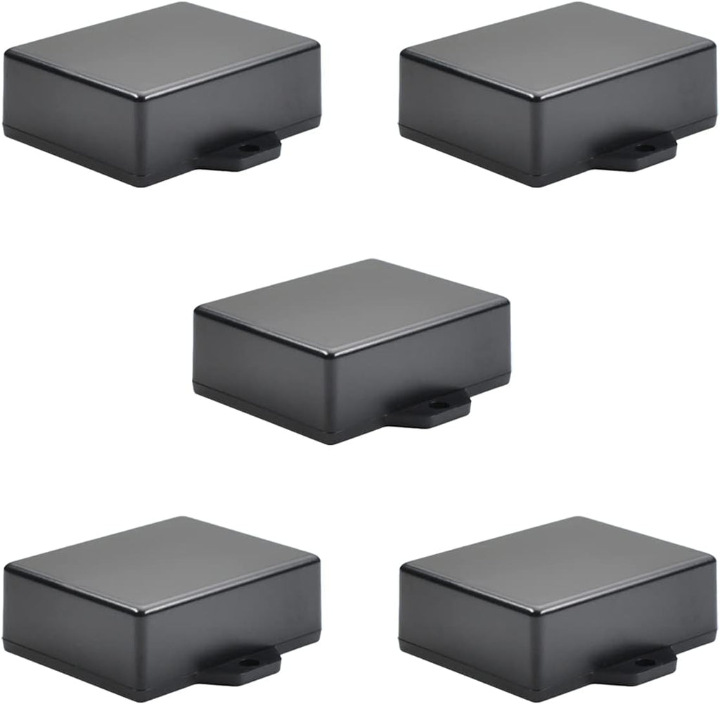 Black ABS Plastic Junction Box with Ear G66594