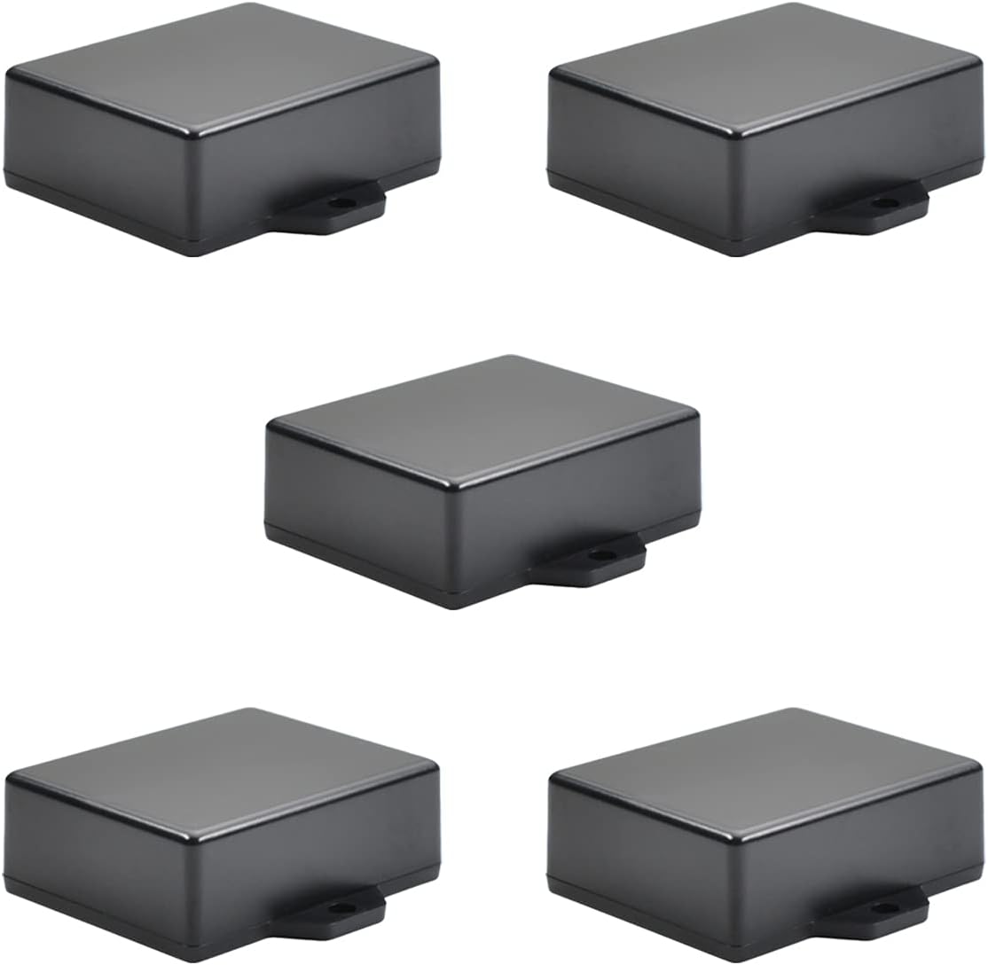 Black ABS Plastic Junction Box with Ear G66594