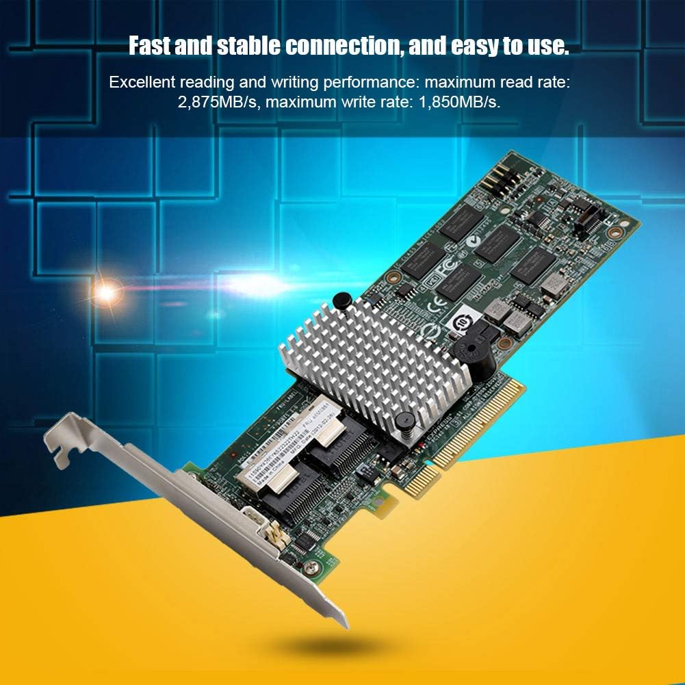 Array Card, SATA/SAS Controller, RAID 6G PCIe x8, Pack of 2 D239359