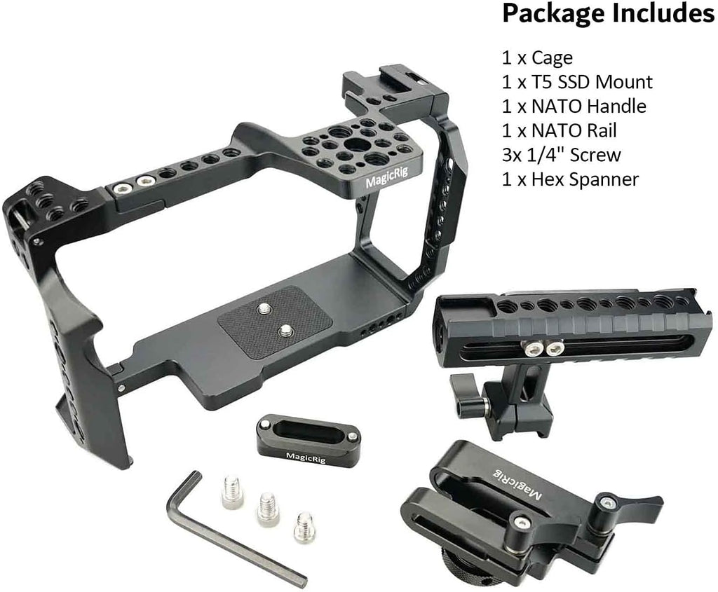 Camera Full Cage with NATO Rail and Top Handle O4857