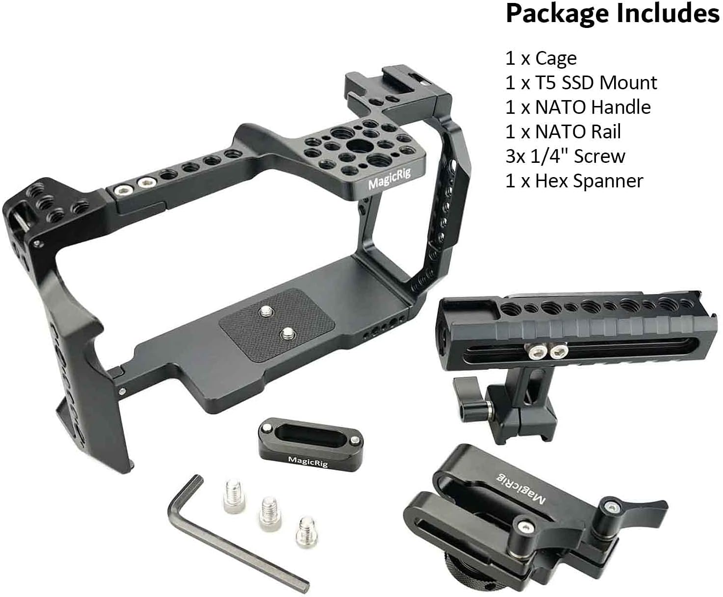 Camera Full Cage with NATO Rail and Top Handle O4857