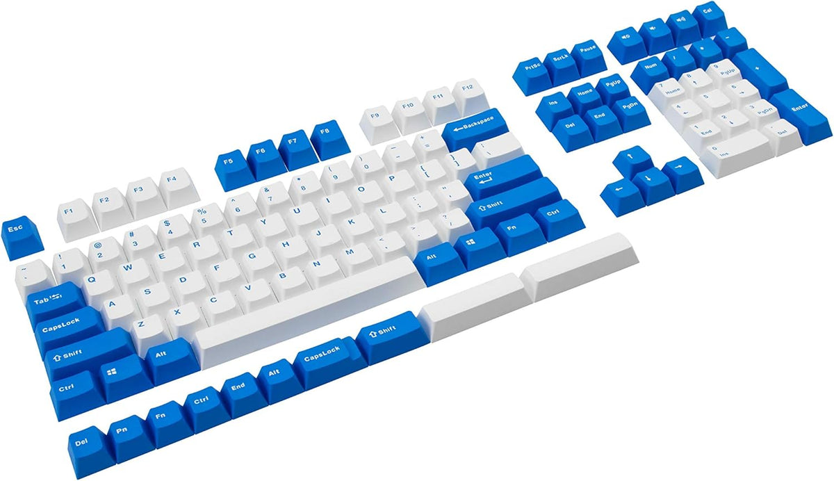 White OEM Profile 108 Keys PBT Keycaps with 6.25U Space Bar K456