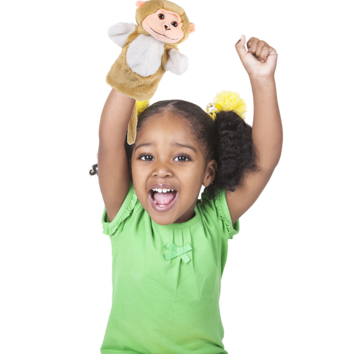 2Pcs Lifelike Monkey Hand Puppet G9102