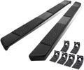 5.5 Inches Side Step Nerf Bar Running Boards Aluminum Black Powdercoated F42713