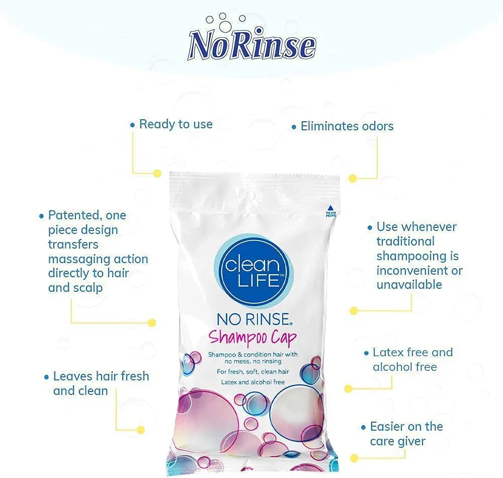 No Rinse Shampoo Cap (5-Pack) L96856