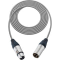 Gray XLR Male to XLR Female Mic Cable - 100 Foot T138286