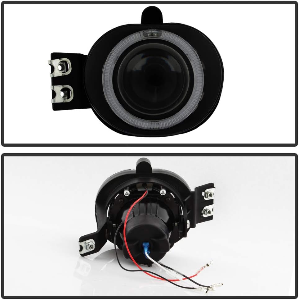Smoked Lens LED Halo Projector Fog Lights Lamps Assembly for 2002-2008 Dodge Ram 1500 J475893