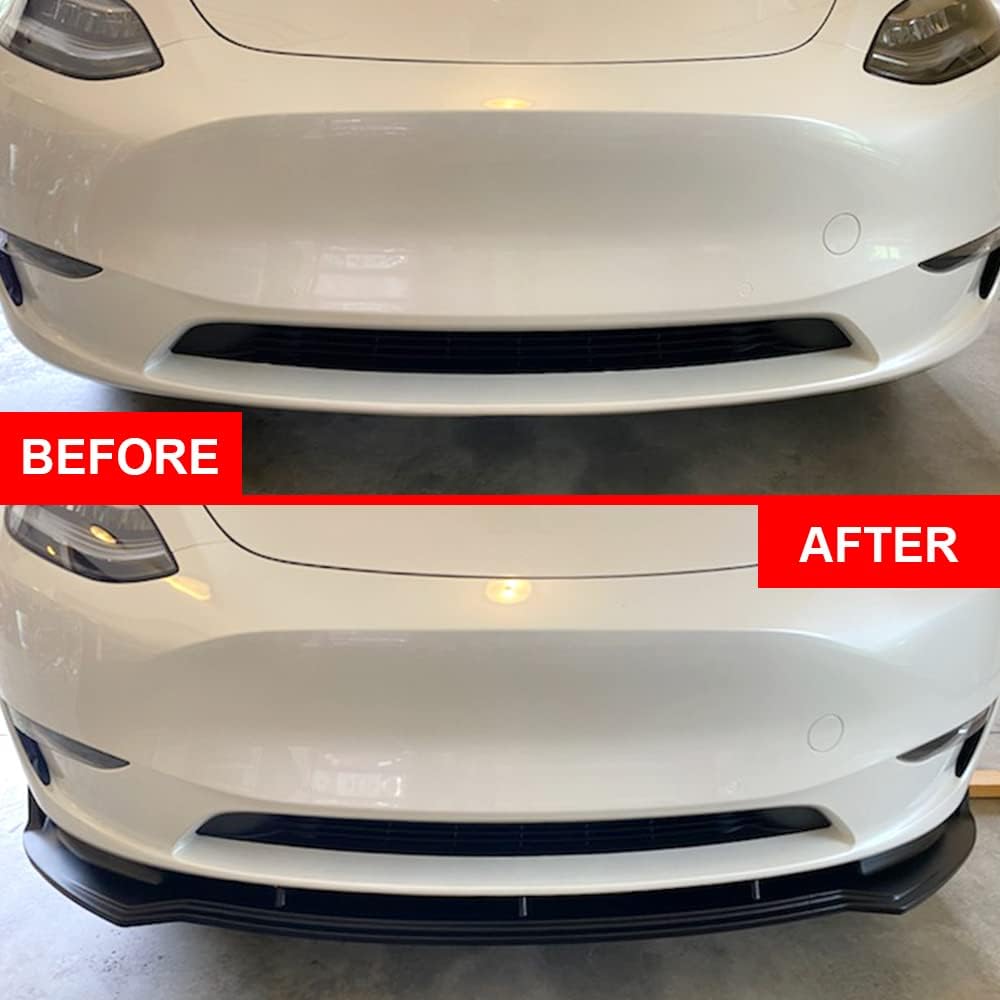 Glossy Black Front Bumper Lip Splitter for Tesla Model Y U418