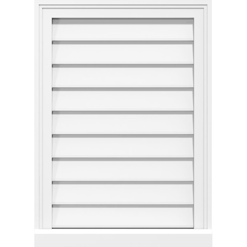 PVC Gable Vent with Brickmould X974548