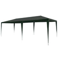 Party Tent Outdoor Gazebo Canopy PE Roof Sunshade Shelter Green 9.8ft x 19.6ft x 8.3ft F96484