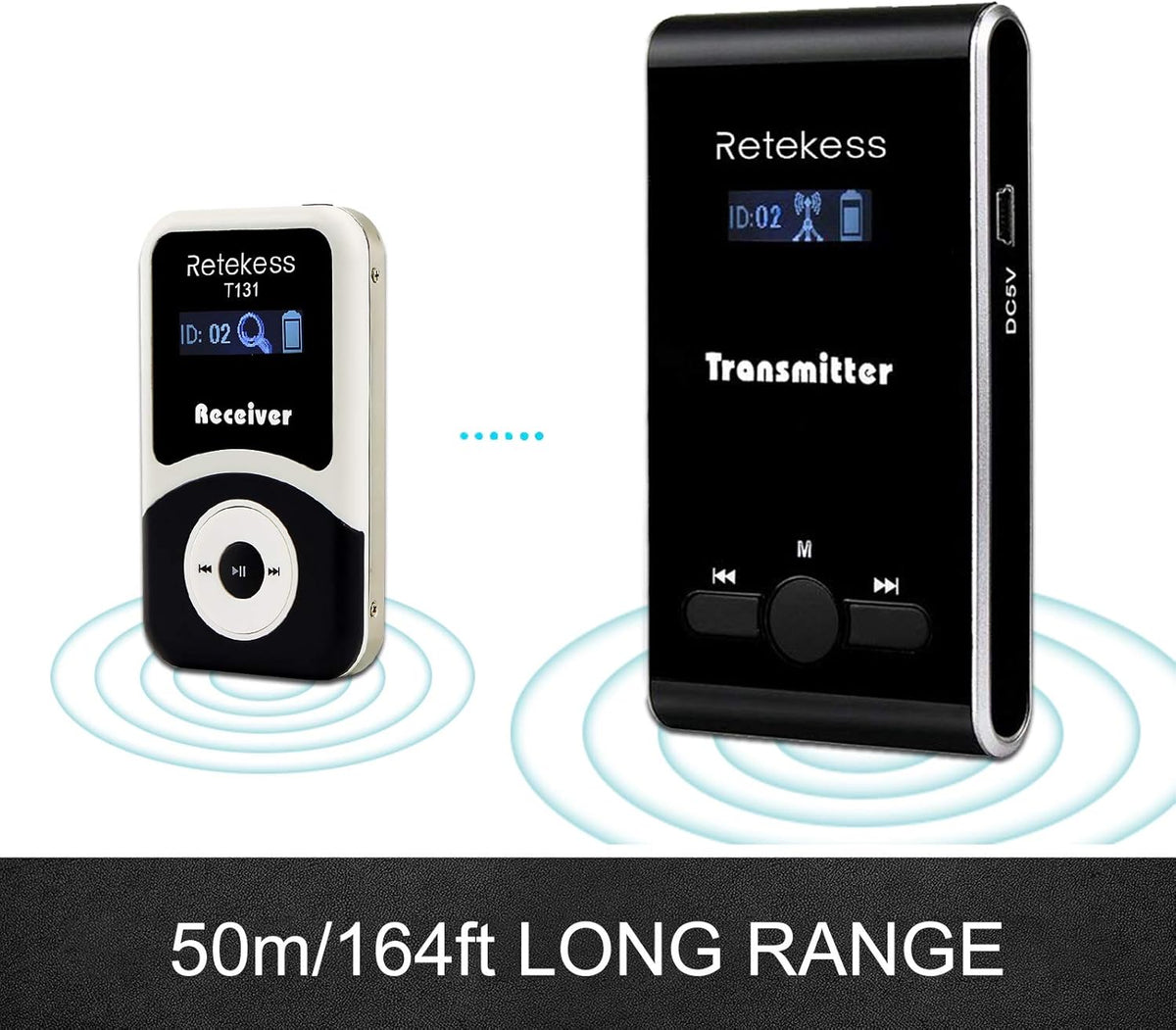 Wireless Tour Guide System Headsets, 99 Channels, Transmitter 15 Receivers A23803