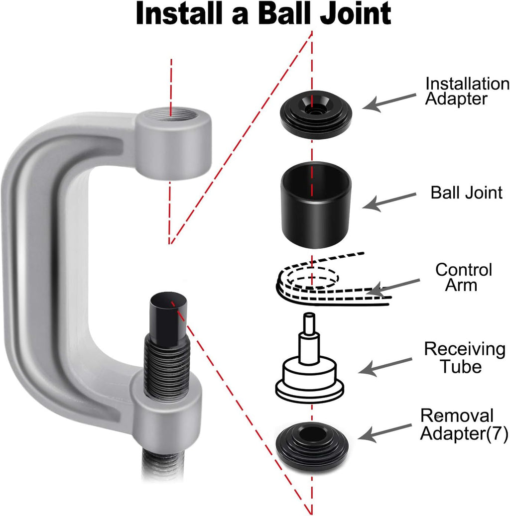 21 Pc Ball Joint Press Kit with 4x4 Adapters J922523