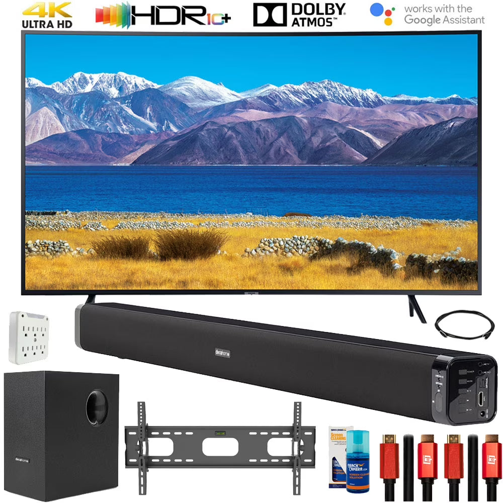 55" HDR 4K UHD Smart Curved TV with Soundbar V48447