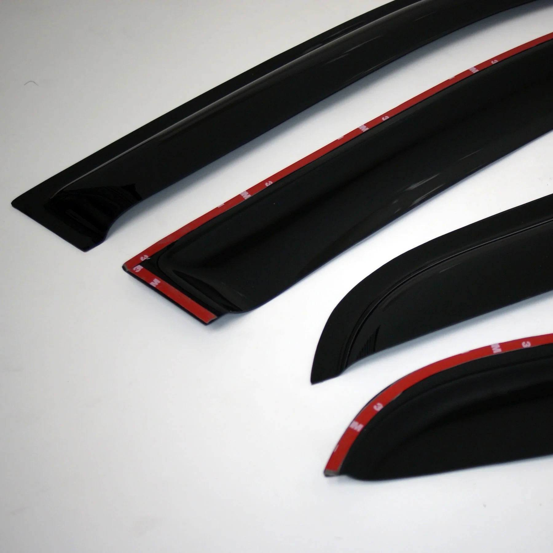 4 Pcs Dark Smoke Window Visor Deflector Rain Guard A21023