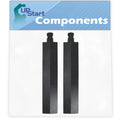 2-Pack BBQ Gas Grill Tube Burner Replacement Parts, Cast Iron Pipe Burners 15 3/4" L5254